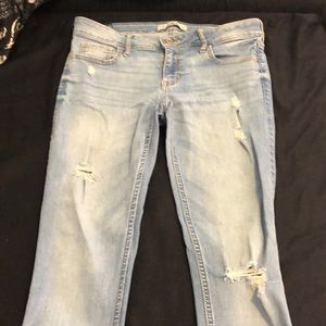 Hollister low rise skinny jeans